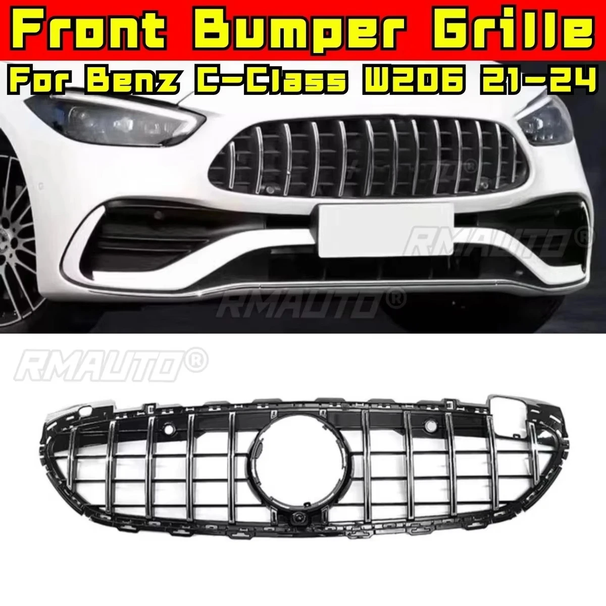 Car Bumper Grill Decorative Strips Racing Grille Body Kit Front Bumper Grill For Mercedes Benz C-Class W206 2021-2024 Exterior
Car Bumper Grill Decorative Strips Racing Grille Body Kit Front Bumper Grill For Mercedes Benz C-Class W206 2021-2024 Exterior