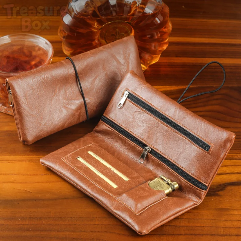 Synthetic Leather Standard Capacity Smoking Storage Bag Foldable Portable Multi Purpose Layout Party Gathering Smokers Pouch
Synthetic Leather Standard Capacity Smoking Storage Bag Foldable Portable Multi Purpose Layout Party Gathering Smokers Pouch