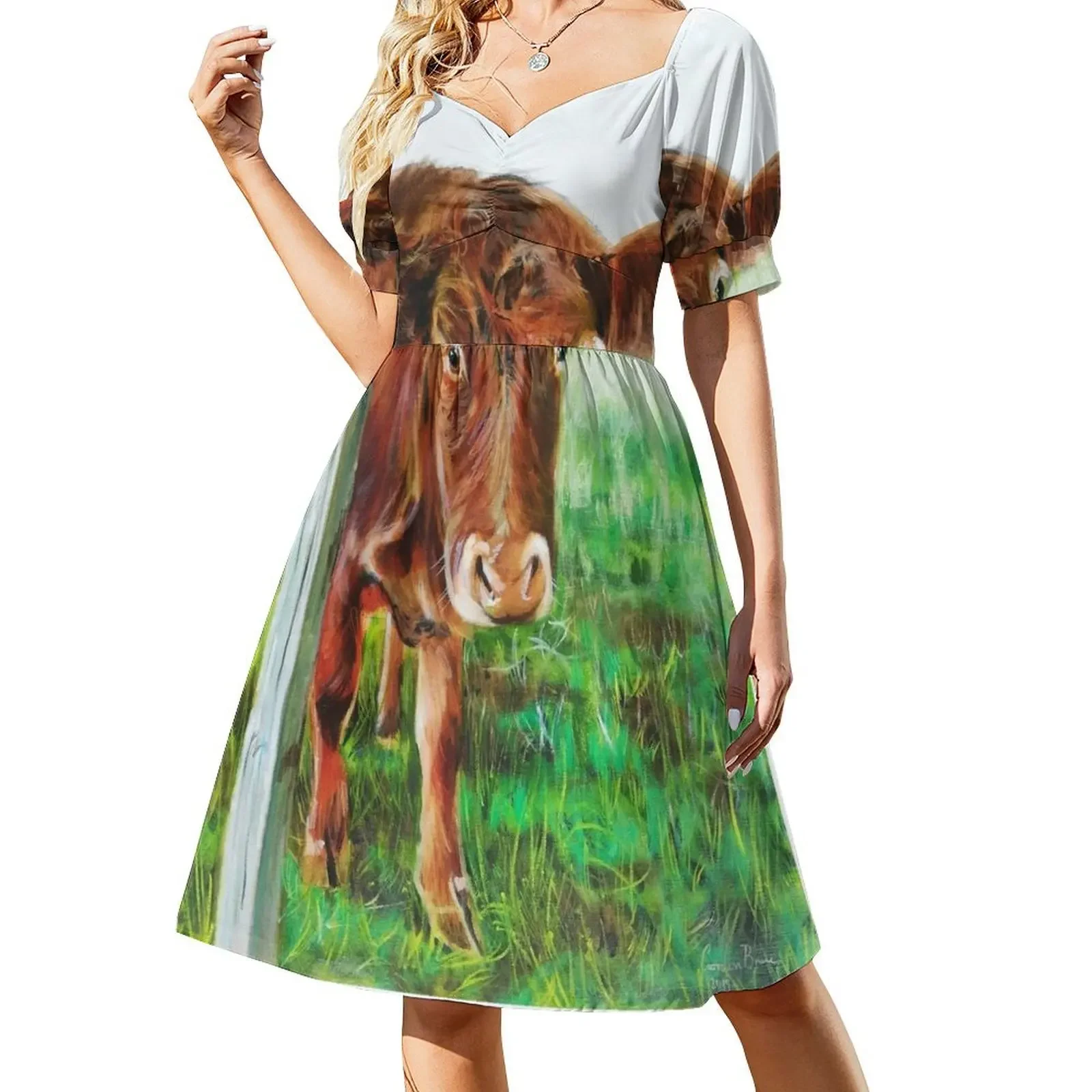 Cow print, taken from original painting Short-Sleeved Dress summer dresses for women 2025 clothes for women
Cow print, taken from original painting Short-Sleeved Dress summer dresses for women 2025 clothes for women