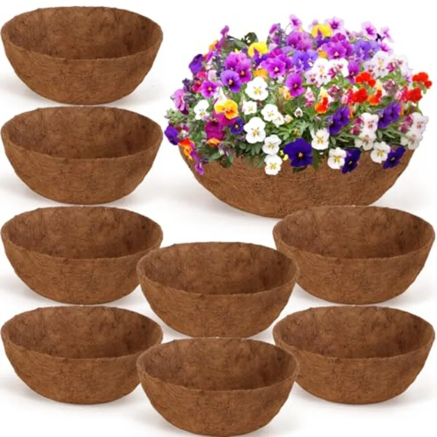 8 Pcs 24 Inch Natural Round Coconut Coir Liners for Hanging Baskets Planters Coir Liner for Flowers Vegetables
8 Pcs 24 Inch Natural Round Coconut Coir Liners for Hanging Baskets Planters Coir Liner for Flowers Vegetables