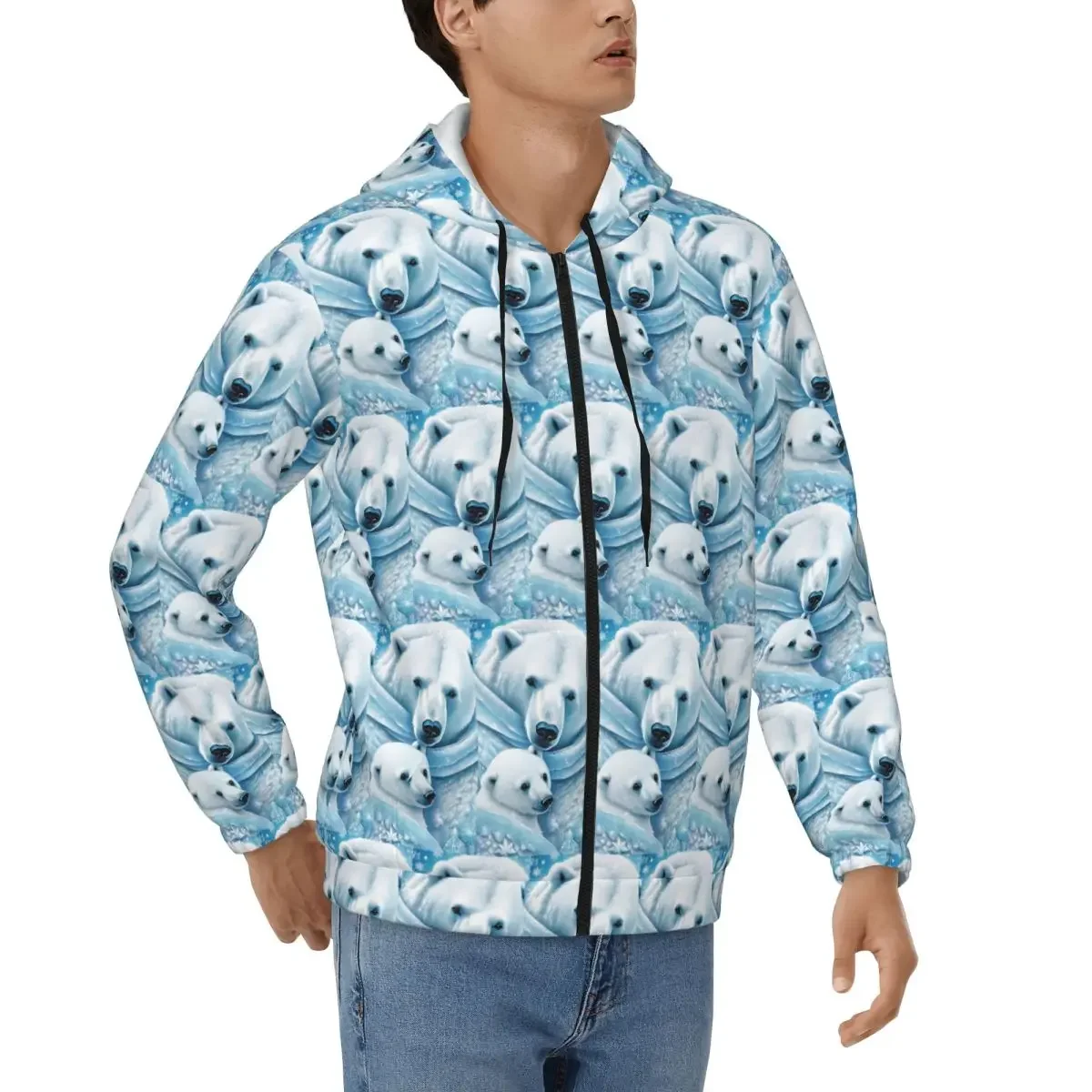 Polar Bear Zipper Hoodie Hip Hop Pullover Autumn Winter Men's Women's Sweatshirt Long Sleeve Tops
Polar Bear Zipper Hoodie Hip Hop Pullover Autumn Winter Men's Women's Sweatshirt Long Sleeve Tops
