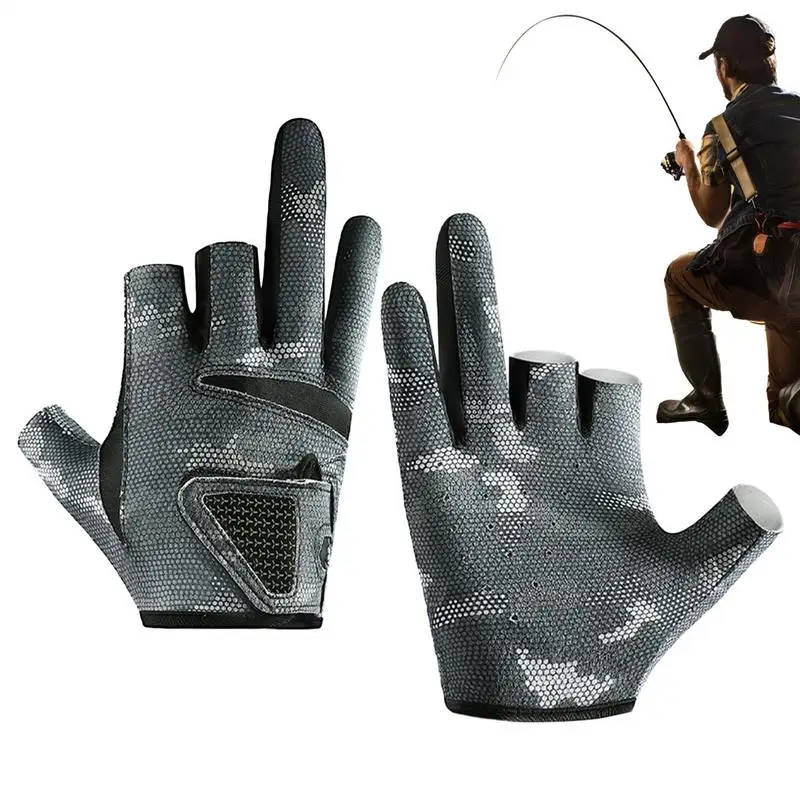 Fish Gloves 3-Cut Fingers Lure Fishing Gloves Fingerless Touchscreen Fish Accessories Windproof Hand Protector For Outdoor
Fish Gloves 3-Cut Fingers Lure Fishing Gloves Fingerless Touchscreen Fish Accessories Windproof Hand Protector For Outdoor