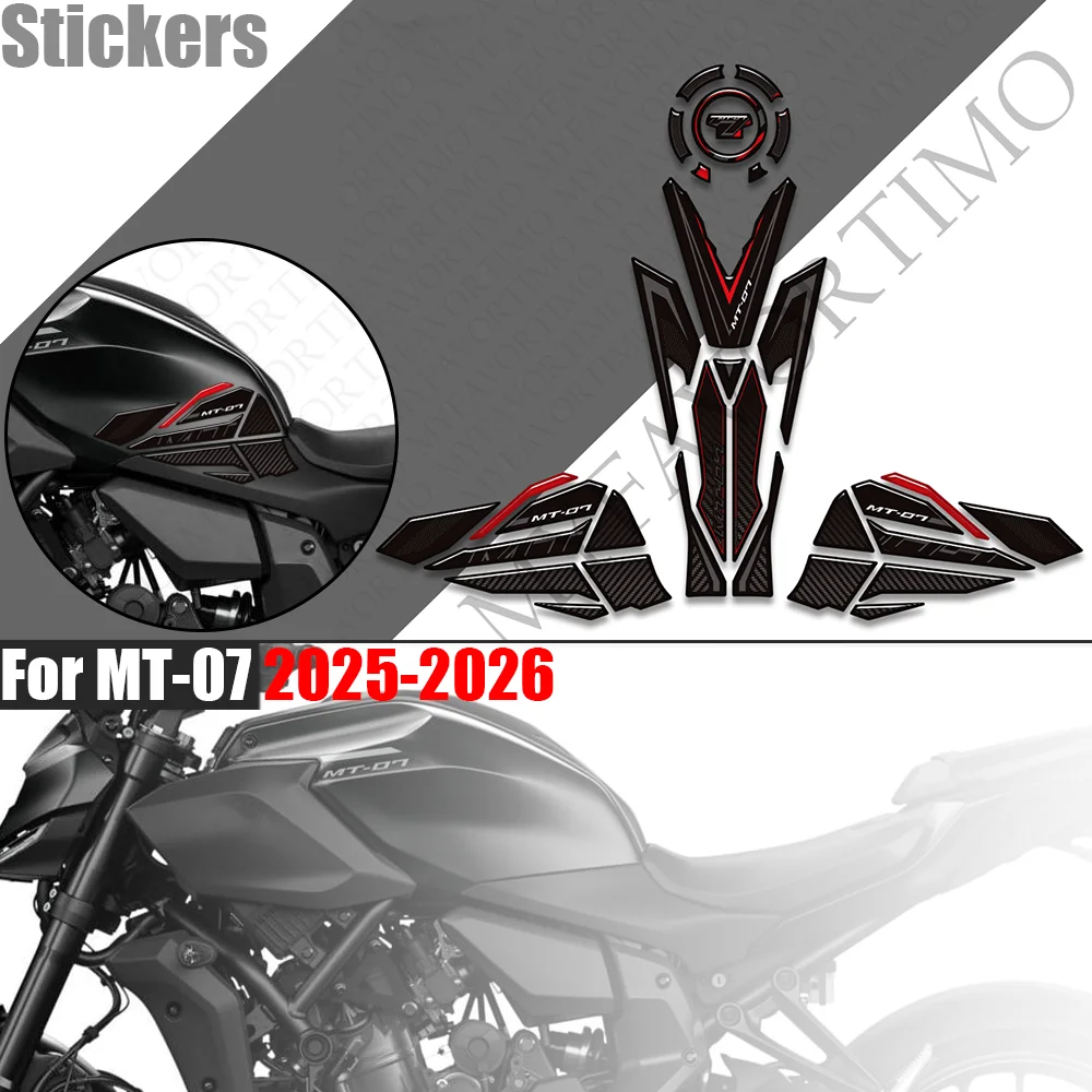 Motorcycle 3D Stickers Decals Tank Pad Fuel Cap Knee Protector Fairing Fender For MT-07 MT07 MT 07 2025-2026
Motorcycle 3D Stickers Decals Tank Pad Fuel Cap Knee Protector Fairing Fender For MT-07 MT07 MT 07 2025-2026