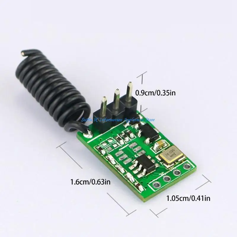 Industrial ASK Modulation Wireless Transmitter Module Board 3V to 12V Input
Industrial ASK Modulation Wireless Transmitter Module Board 3V to 12V Input