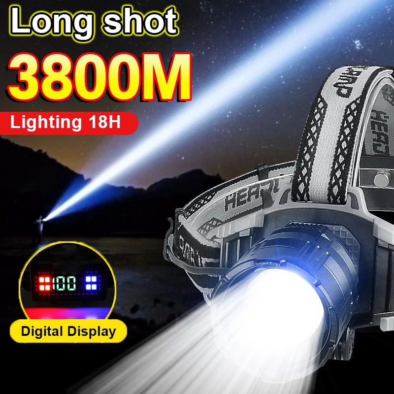 Long Shot 3800M Самый мощный налобный фонарь, 18 часов, светодиодная фара высокой мощности, USB аккумуляторная лампа, уличные фонари для рыбалки
Long Shot 3800M Самый мощный налобный фонарь, 18 часов, светодиодная фара высокой мощности, USB аккумуляторная лампа, уличные фонари для рыбалки