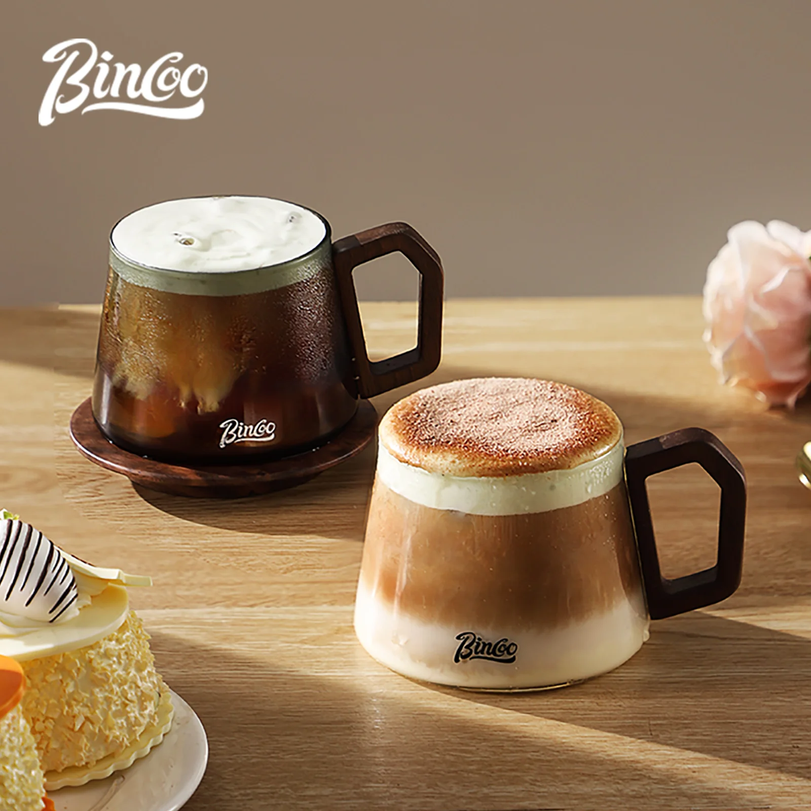 BINCOO 340ML Transparent Heat-resistant Espresso Cup Glass Coffee Mug with Wood Handle Cappuccino Latte Tea Water Cups Set Gift
BINCOO 340ML Transparent Heat-resistant Espresso Cup Glass Coffee Mug with Wood Handle Cappuccino Latte Tea Water Cups Set Gift
