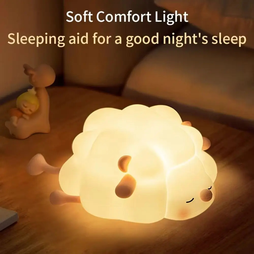Touch Sensor Silicone Lamb Night Light Three Level Dimmable LED Sheep Night Lamp Rechargeable Soft Sheep Induction Bedlight
Touch Sensor Silicone Lamb Night Light Three Level Dimmable LED Sheep Night Lamp Rechargeable Soft Sheep Induction Bedlight
