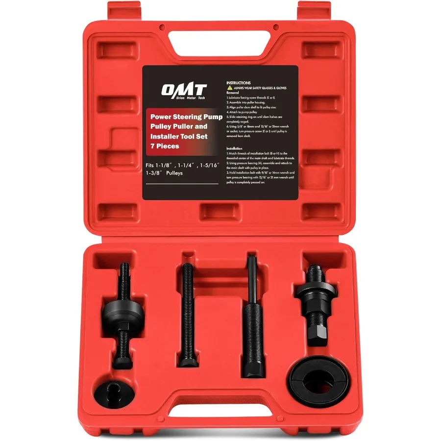 Набор инструментов для установки съемника шкива насоса гидроусилителя руля для обслуживания и ремонта автомобилей, эффективный инструмент для снятия и установки
Набор инструментов для установки съемника шкива насоса гидроусилителя руля для обслуживания и ремонта автомобилей, эффективный инструмент для снятия и установки