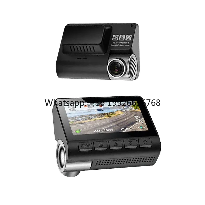 FHD 2Channel 4K+1080P Front and Rear Dash Cam with Wifi GPS Night Vision Parking Mode APP Control Wide Angle Loop Recording
FHD 2Channel 4K+1080P Front and Rear Dash Cam with Wifi GPS Night Vision Parking Mode APP Control Wide Angle Loop Recording