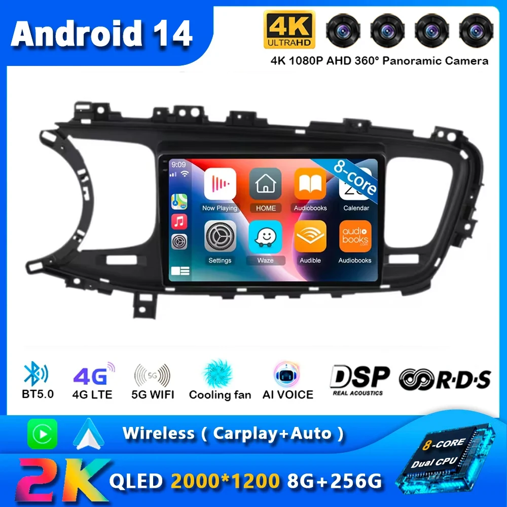 Android 14 KIA K5 Carplay Car Radio For Optima 3 TF 2010 - 2015 Navigation Multimedia GPS Player Stereo WiFi+4G video 360 Camera
Android 14 KIA K5 Carplay Car Radio For Optima 3 TF 2010 - 2015 Navigation Multimedia GPS Player Stereo WiFi+4G video 360 Camera