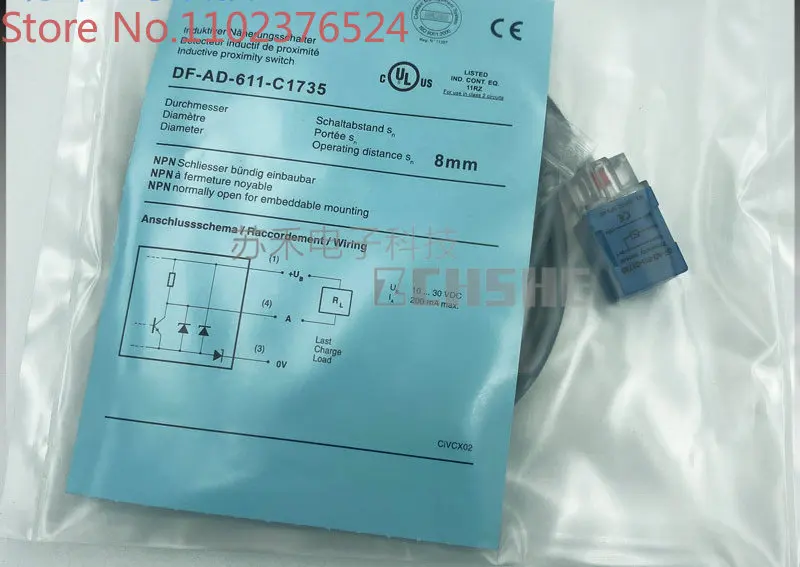 5 pieces New DF-AD-611-C1735 Three wire NPN Normally Open Inductive Sensor Proximity Switch
5 pieces New DF-AD-611-C1735 Three wire NPN Normally Open Inductive Sensor Proximity Switch