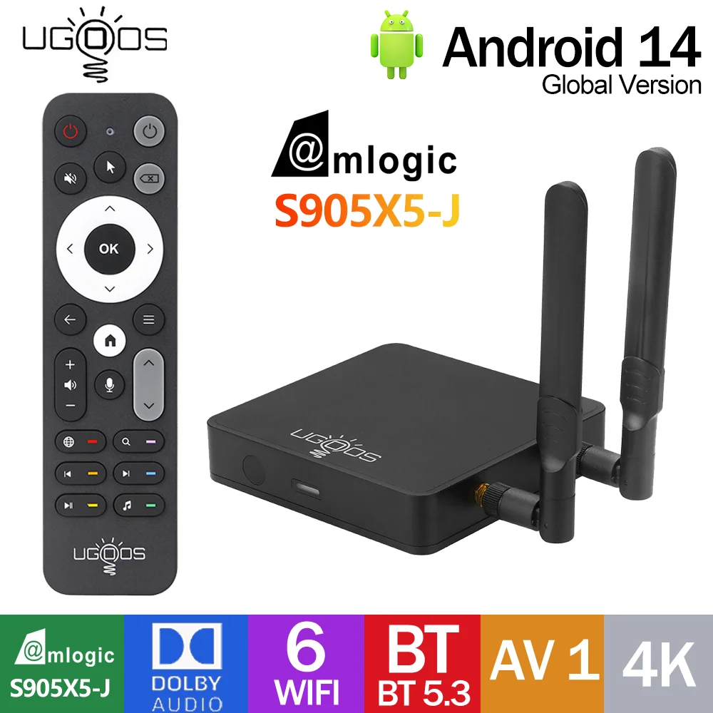 Оригинальная ТВ-приставка UGOOS AM9 PRO Android Smart TV Box Amlogic S905X5-J 4G DDR5 64G Dolby Vision 1000M BT5.3 AI-SR HDR 4K HD
Оригинальная ТВ-приставка UGOOS AM9 PRO Android Smart TV Box Amlogic S905X5-J 4G DDR5 64G Dolby Vision 1000M BT5.3 AI-SR HDR 4K HD