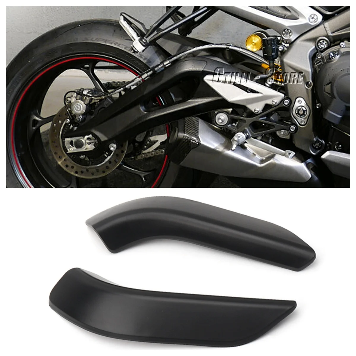 Motorcycle Rear Frame Anti Scratch Protector For Street Triple 765RS STREET TRIPLE 765 RS Strip Anti-collision Rubber Stickers
Motorcycle Rear Frame Anti Scratch Protector For Street Triple 765RS STREET TRIPLE 765 RS Strip Anti-collision Rubber Stickers