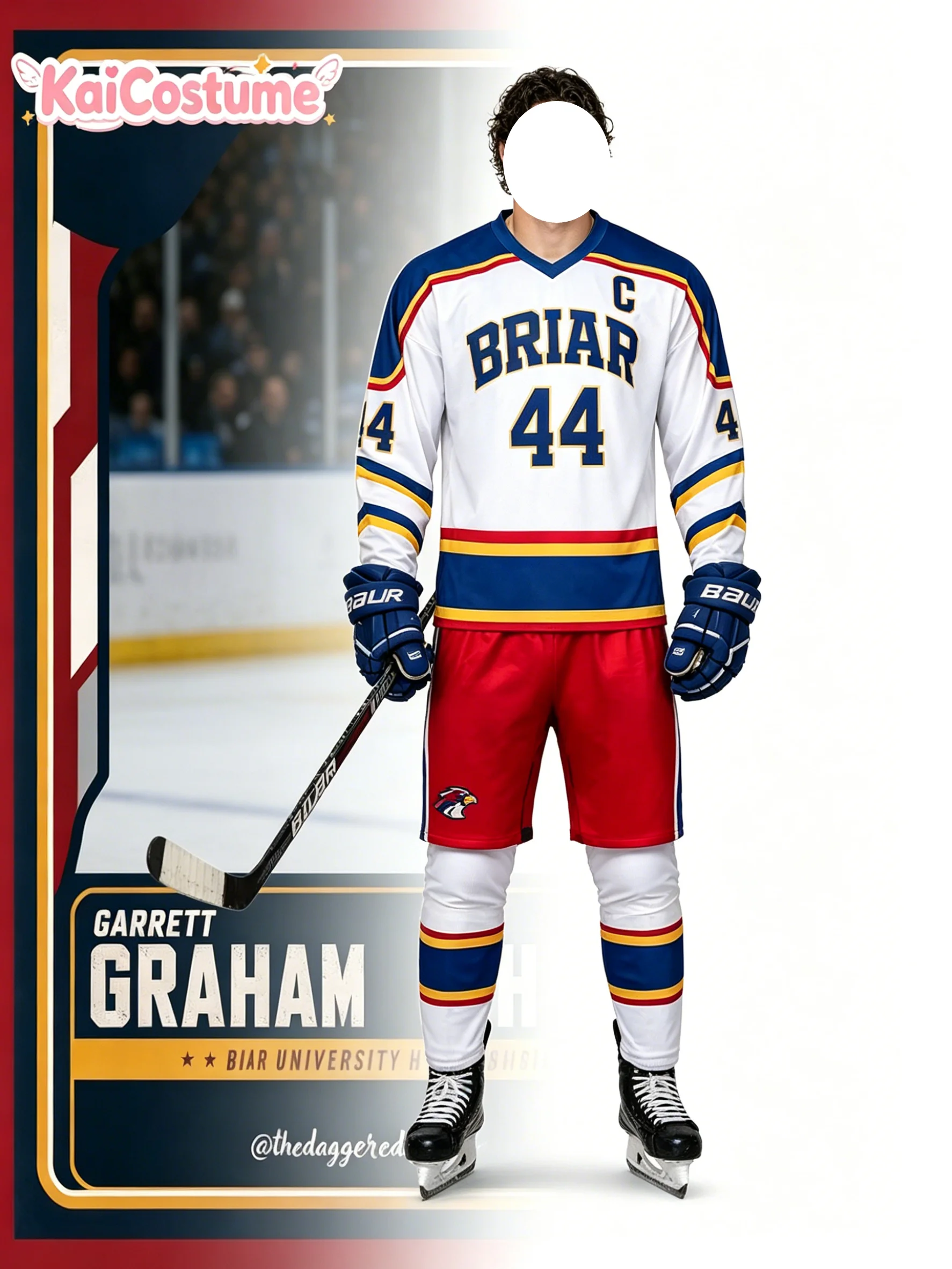 Garrett Graham Full Cosplay Outfit Off Campus Book Series Briar U Hockey Jersey Sport Costume For Role Play Party
Garrett Graham Full Cosplay Outfit Off Campus Book Series Briar U Hockey Jersey Sport Costume For Role Play Party