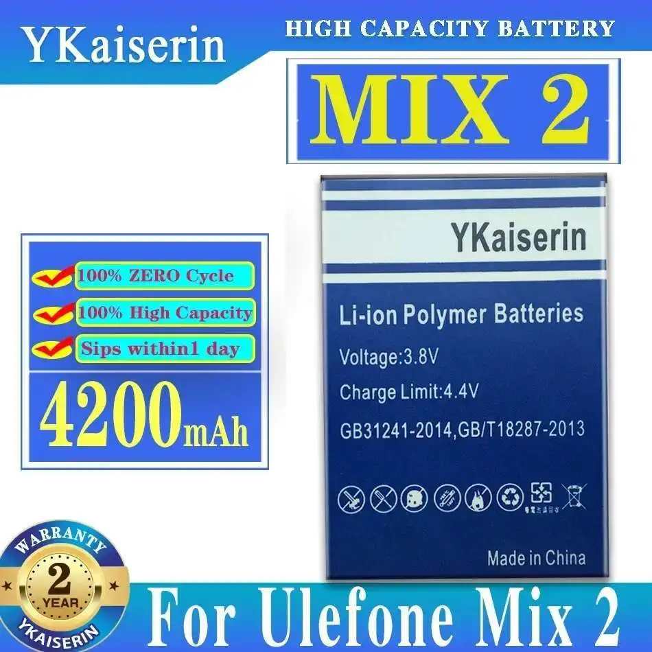 Высокоэффективный аккумулятор для мобильного телефона Ulefone Mix 2, длительный срок службы 4200 мАч
Высокоэффективный аккумулятор для мобильного телефона Ulefone Mix 2, длительный срок службы 4200 мАч
