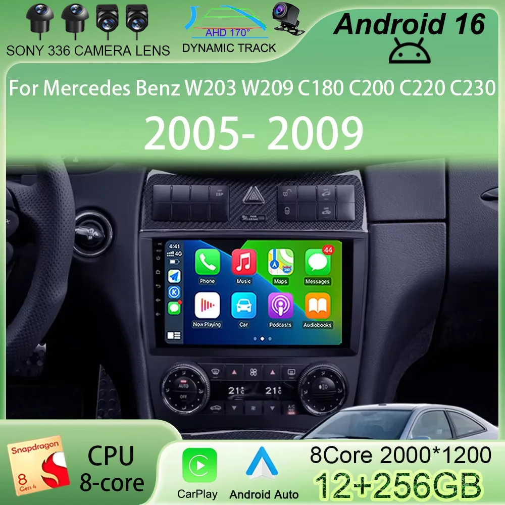 9inch Car Radio Multimedia Video Player Android 15 For Mercedes Benz W203 W209 C180 C200 C220 C230 2005 - 2009 GPS Navi Stereo
9inch Car Radio Multimedia Video Player Android 15 For Mercedes Benz W203 W209 C180 C200 C220 C230 2005 - 2009 GPS Navi Stereo