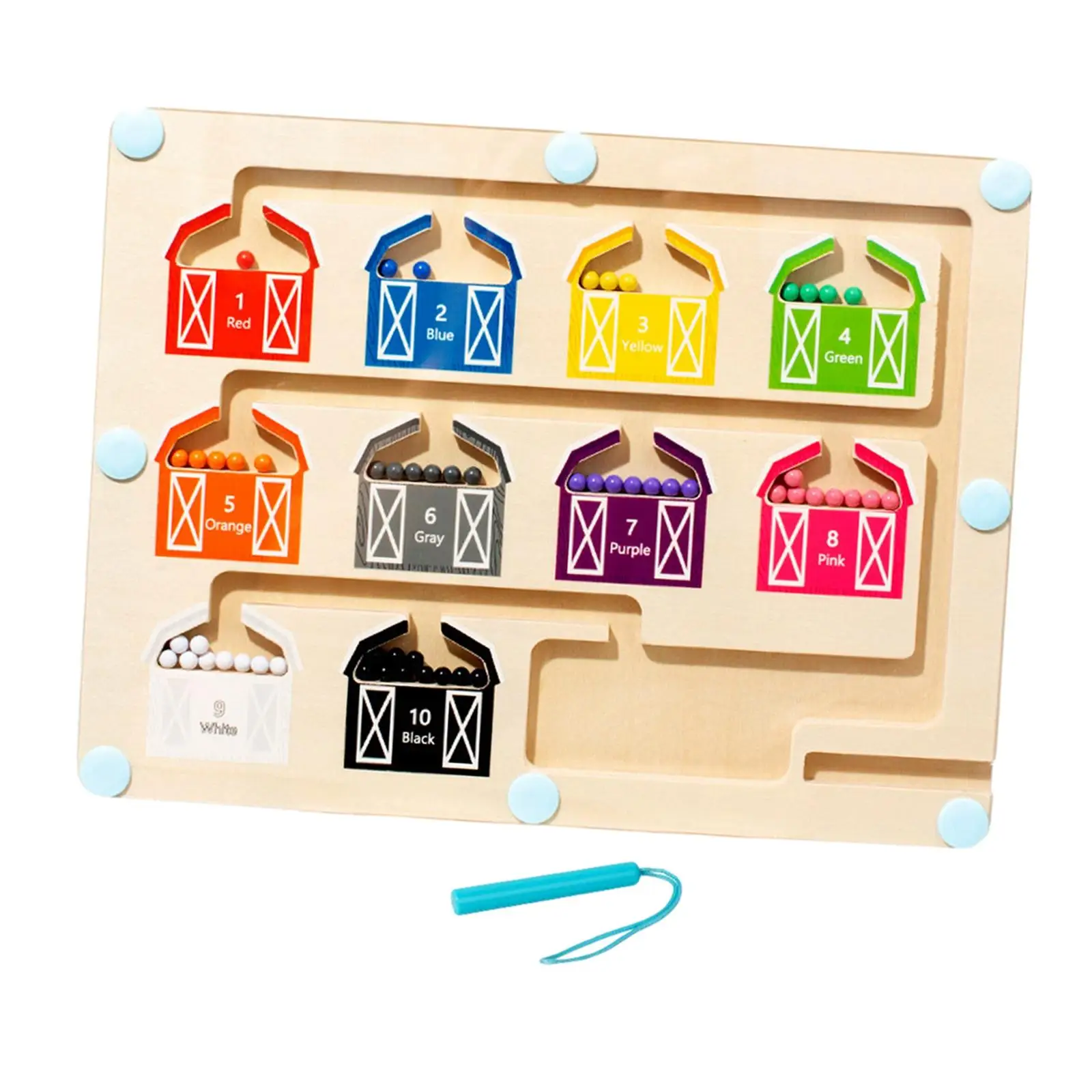 Magnetic Color and Number Maze Sensory Development Busy and Entertained Children Learning Board for Preschool Activity Ages 3-5
Magnetic Color and Number Maze Sensory Development Busy and Entertained Children Learning Board for Preschool Activity Ages 3-5