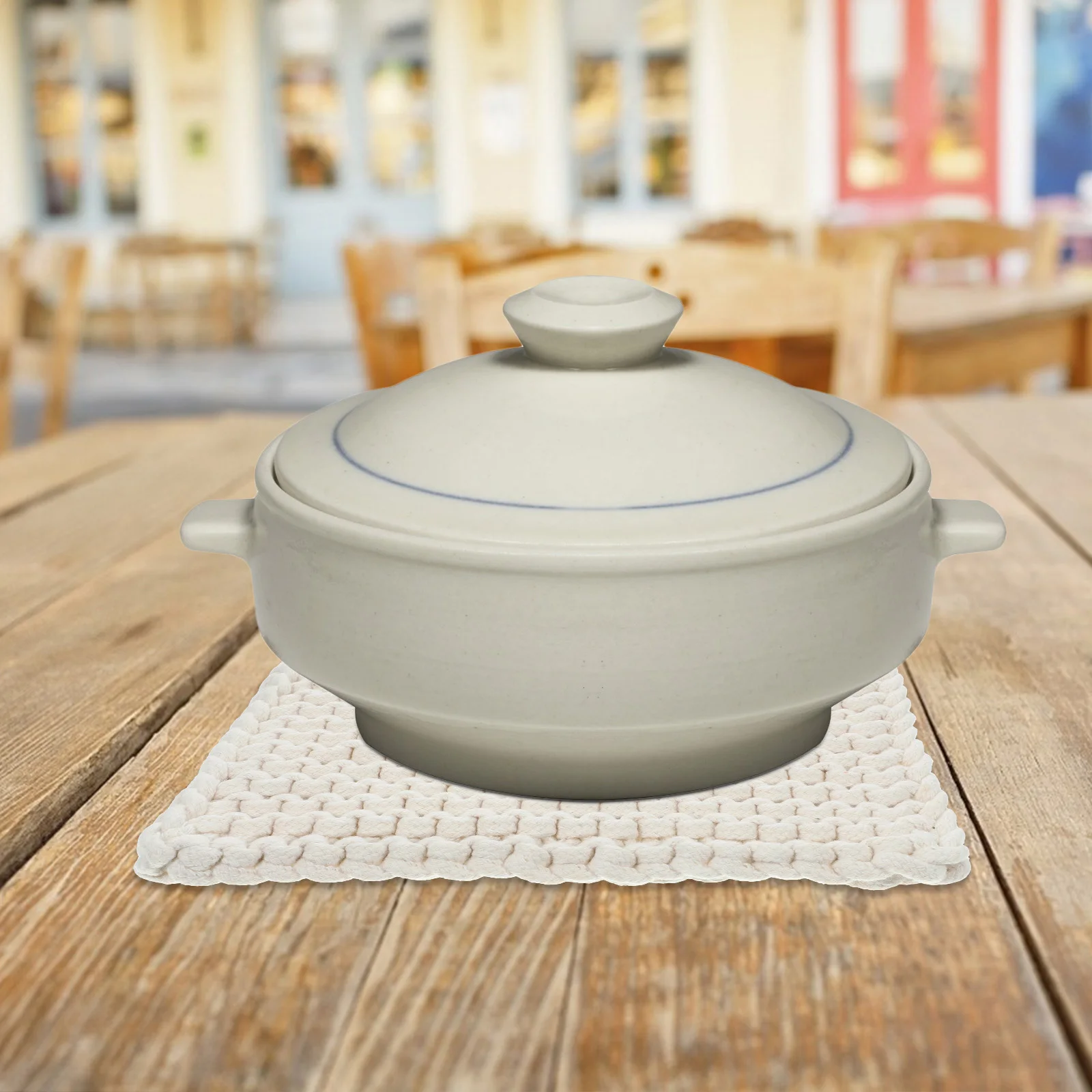 Woven Cotton Mat Square Cup Coaster Thick Kitchen Table Pad Hollow Fabric Rope Protect Dining Dry Clean Decor Practical
Woven Cotton Mat Square Cup Coaster Thick Kitchen Table Pad Hollow Fabric Rope Protect Dining Dry Clean Decor Practical