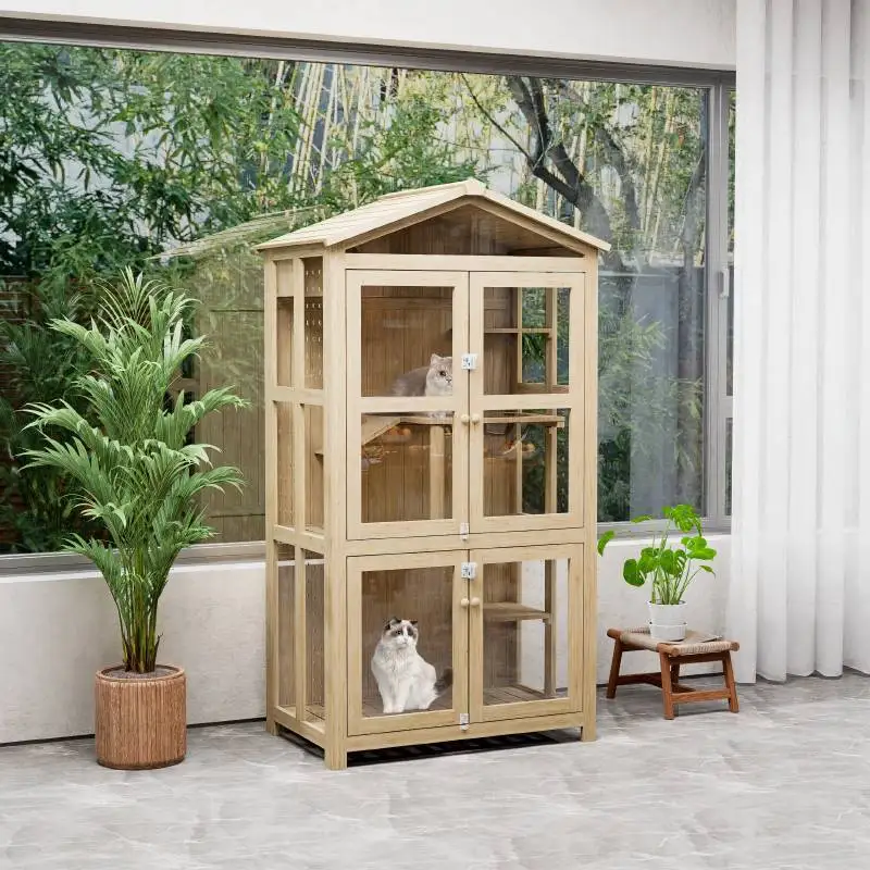Solid wood cat bed, suitable for both indoor and outdoor use, rainproof, sunproof, and outdoor
Solid wood cat bed, suitable for both indoor and outdoor use, rainproof, sunproof, and outdoor