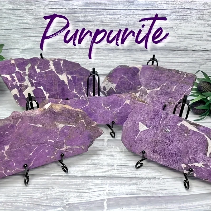 1pc CrystalHola Purpurite & Purple Calcite Stone Slice - Bohemian-Style Crystal Slab with Marbled Purple & White Veins
1pc CrystalHola Purpurite & Purple Calcite Stone Slice - Bohemian-Style Crystal Slab with Marbled Purple & White Veins