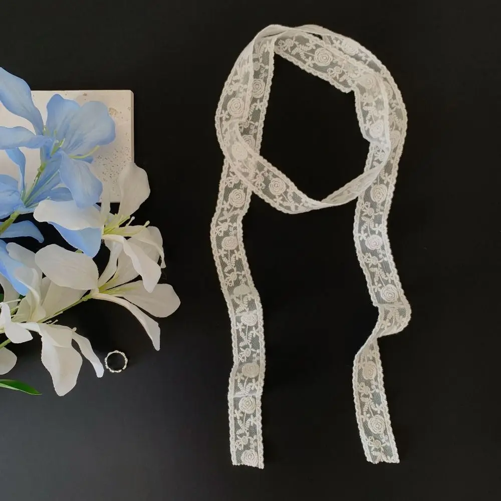 Trendy Flower Lace Neck Scarf White Beige Lace Edge Hairband Long Slim Versatile Ribbon Headband Photo Props
Trendy Flower Lace Neck Scarf White Beige Lace Edge Hairband Long Slim Versatile Ribbon Headband Photo Props