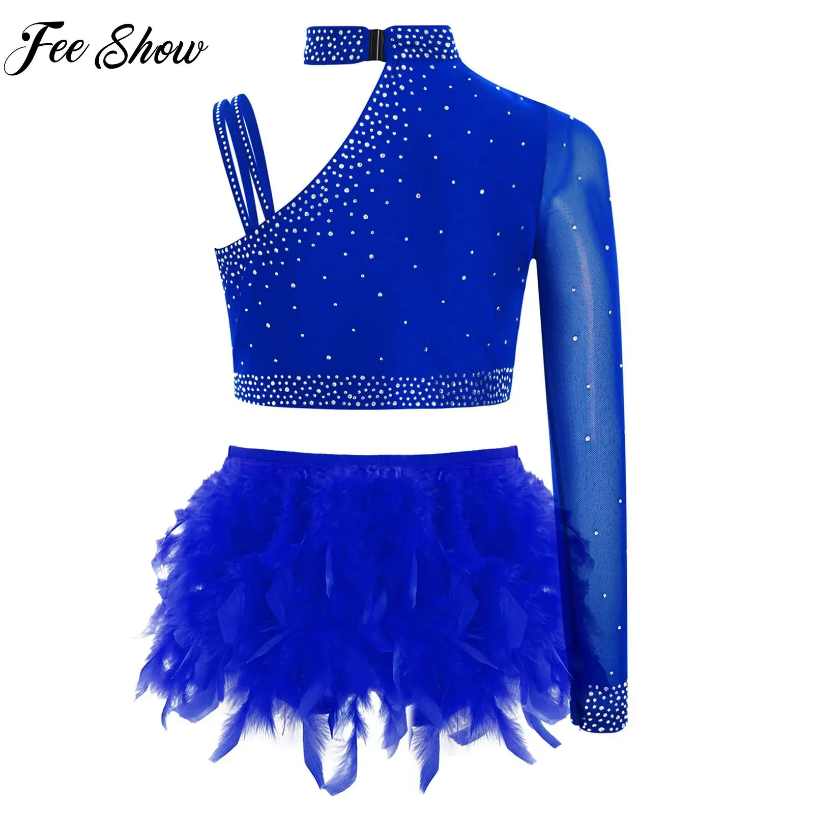 Kids Girls Dance Performance Costume Sparkly Rhinestone Unique Irregular Shoulder Bodysuit Lyrical Jazz Figure Skating Dancewear
Kids Girls Dance Performance Costume Sparkly Rhinestone Unique Irregular Shoulder Bodysuit Lyrical Jazz Figure Skating Dancewear