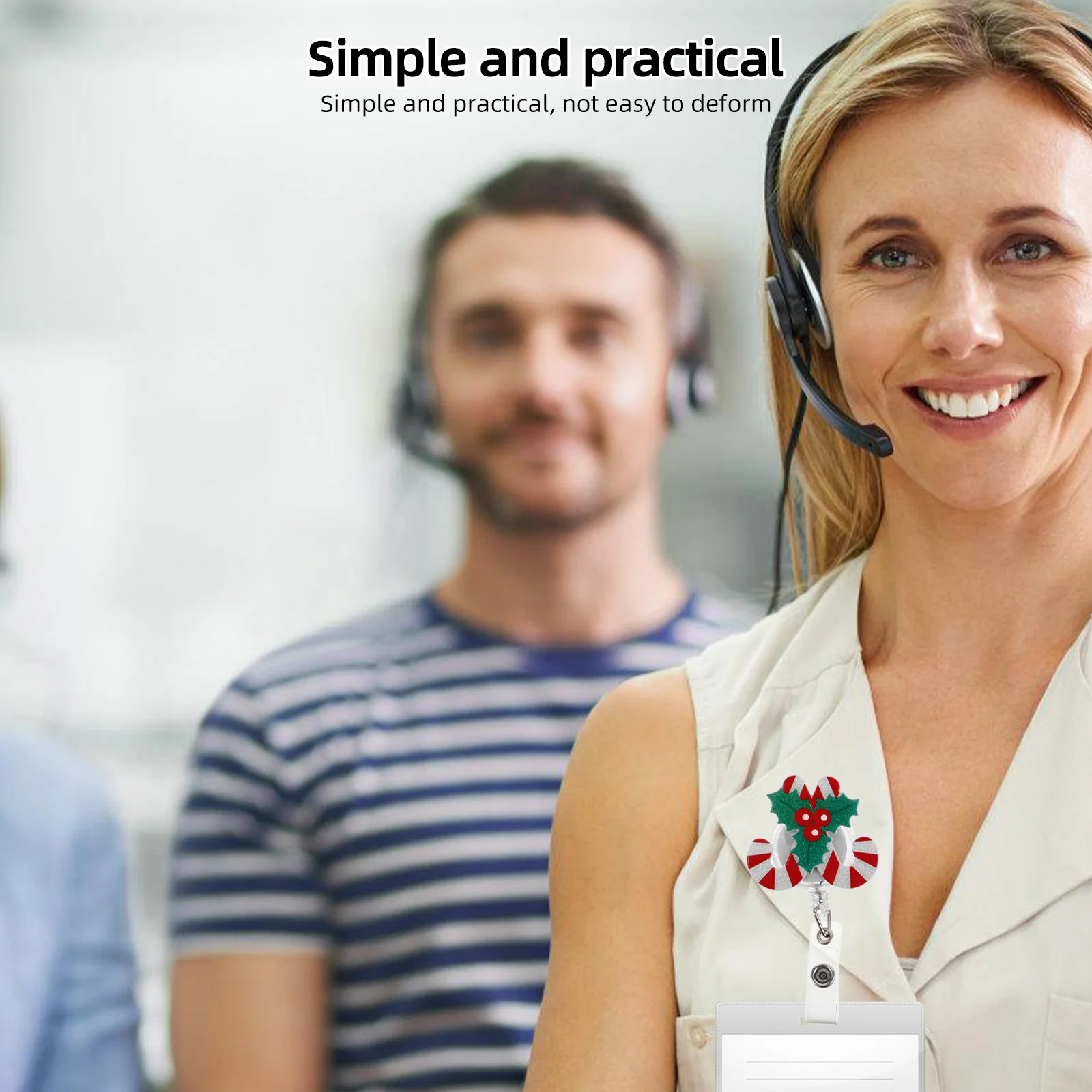 Christmas Retractable Badge Reel with Rotating Card Holder for Nurse Student Staff Holiday Party Candy Theme Accessory
Christmas Retractable Badge Reel with Rotating Card Holder for Nurse Student Staff Holiday Party Candy Theme Accessory