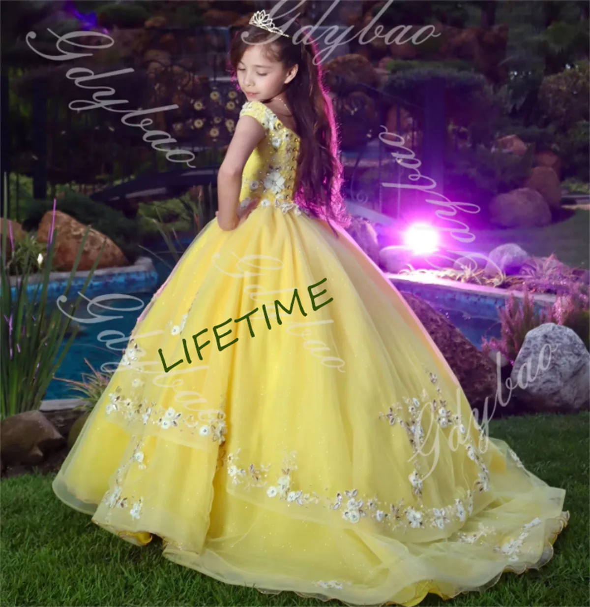 CustYellow Flower Girl Dresses for Wedding 2025 Kids Birthday Party Toddlers Beaded Flower Pageant Gowns Custom Made Vestidos
CustYellow Flower Girl Dresses for Wedding 2025 Kids Birthday Party Toddlers Beaded Flower Pageant Gowns Custom Made Vestidos