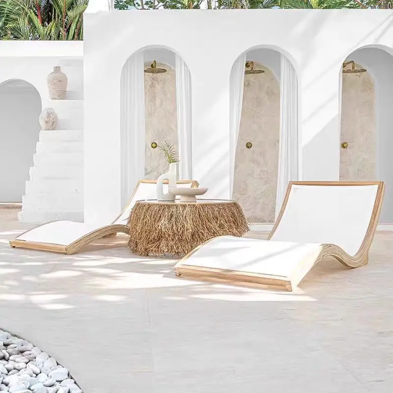 Outdoor solid wood bed courtyard teak villa pool lounge chair outdoor open-air waterproof sunscreen preservative wood beach
Outdoor solid wood bed courtyard teak villa pool lounge chair outdoor open-air waterproof sunscreen preservative wood beach