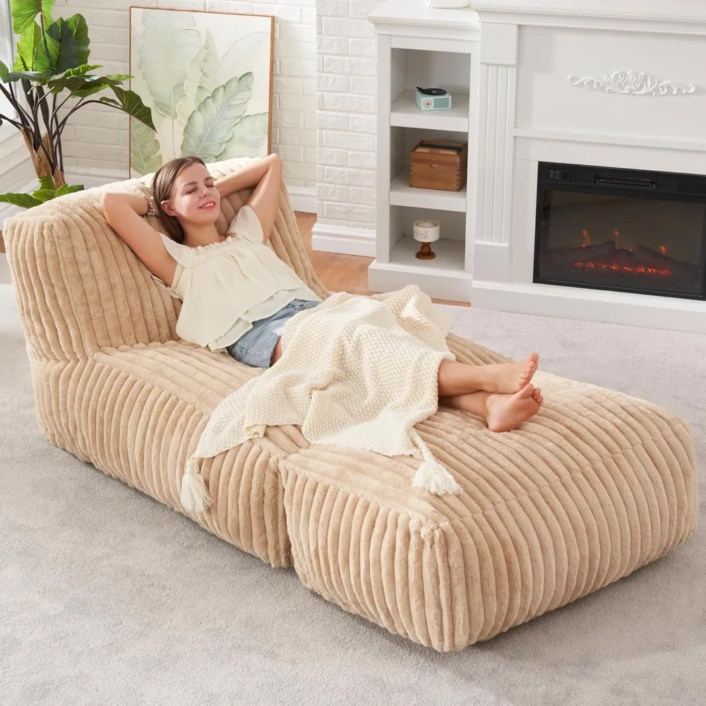 Big Bean Bag Lounger Chairs Large, for Adults Bean Bag Sofa with Memory Foam Filled for Living Room, Bedroom or Balcony
Big Bean Bag Lounger Chairs Large, for Adults Bean Bag Sofa with Memory Foam Filled for Living Room, Bedroom or Balcony