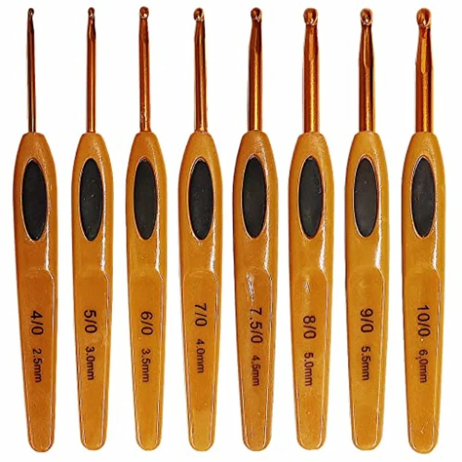 Crochet Hooks Set, Ergonomic Crochet Hooks with Number Marks for Grandmothers, Moms,,Beginners
Crochet Hooks Set, Ergonomic Crochet Hooks with Number Marks for Grandmothers, Moms,,Beginners