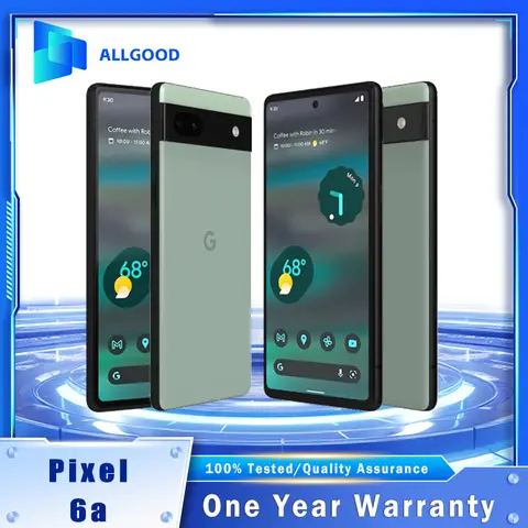 Google Pixel 6a 5G Originale Sbloccato, Telefono Cellulare con Schermo OLED da 6.1'', 6GB+128GB, NFC, Fotocamere 12.2MP+12MP+8MP, Octa Core, Smartphone Android