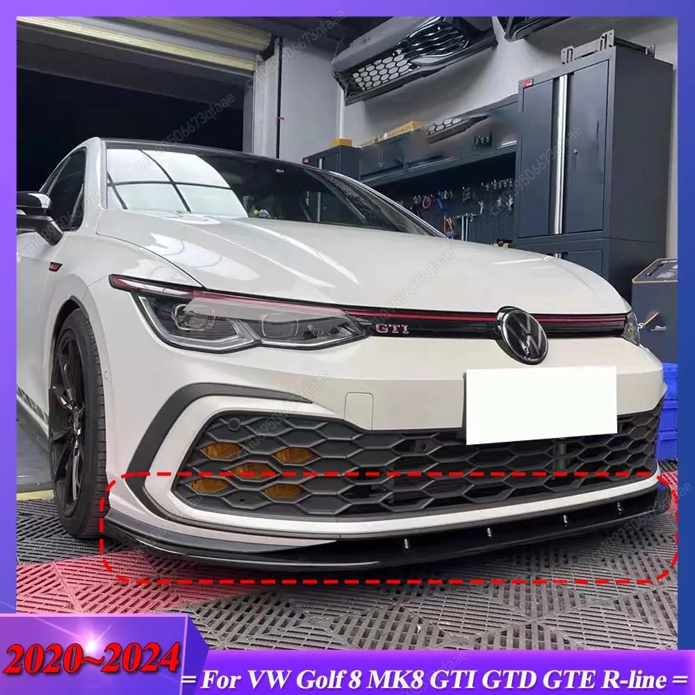 For Volkswagen VW Golf 8 MK8 GTI GTD GTE R-line 2020-2024 Black Maxton Style Front Bumper Lip Spoiler Splitter Body Kits Tuning
For Volkswagen VW Golf 8 MK8 GTI GTD GTE R-line 2020-2024 Black Maxton Style Front Bumper Lip Spoiler Splitter Body Kits Tuning