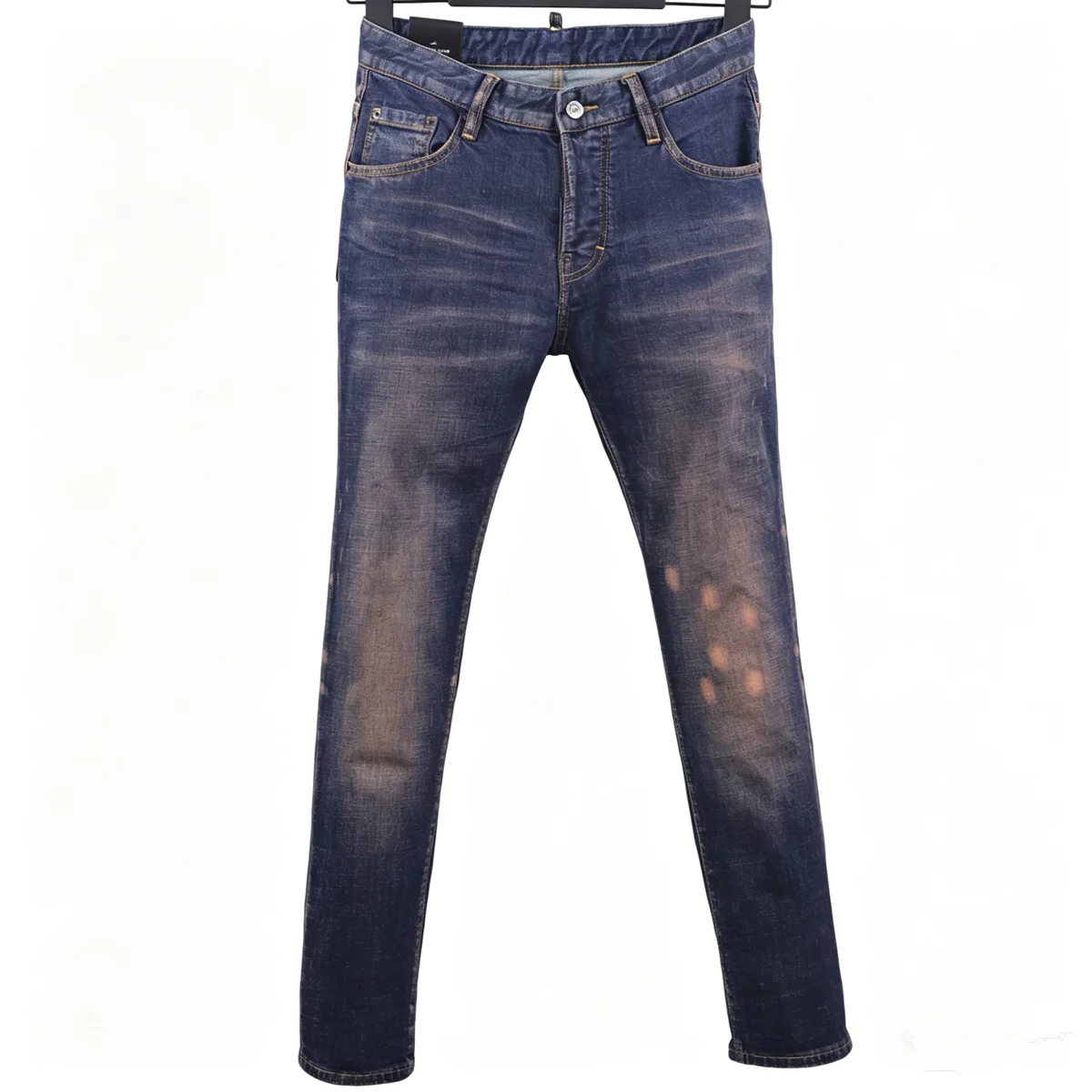 6080 Four Seasons New Men's Jeans Washed Ripped Patch Paint Slim-fit Micro-elastic Leg Blue Jeans for Men
6080 Four Seasons New Men's Jeans Washed Ripped Patch Paint Slim-fit Micro-elastic Leg Blue Jeans for Men