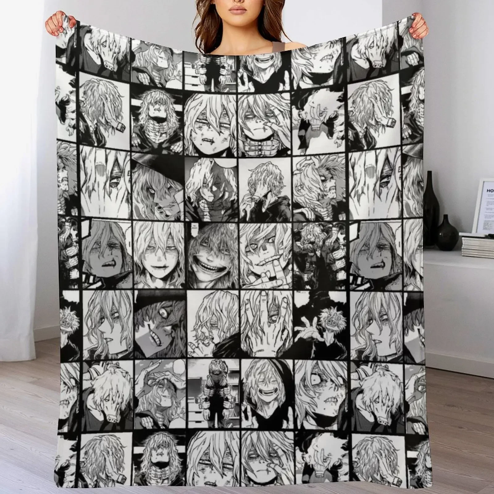 Shigaraki Collage black and white version Throw Blanket Retros anime for sofa Soft Big Blankets
Shigaraki Collage black and white version Throw Blanket Retros anime for sofa Soft Big Blankets