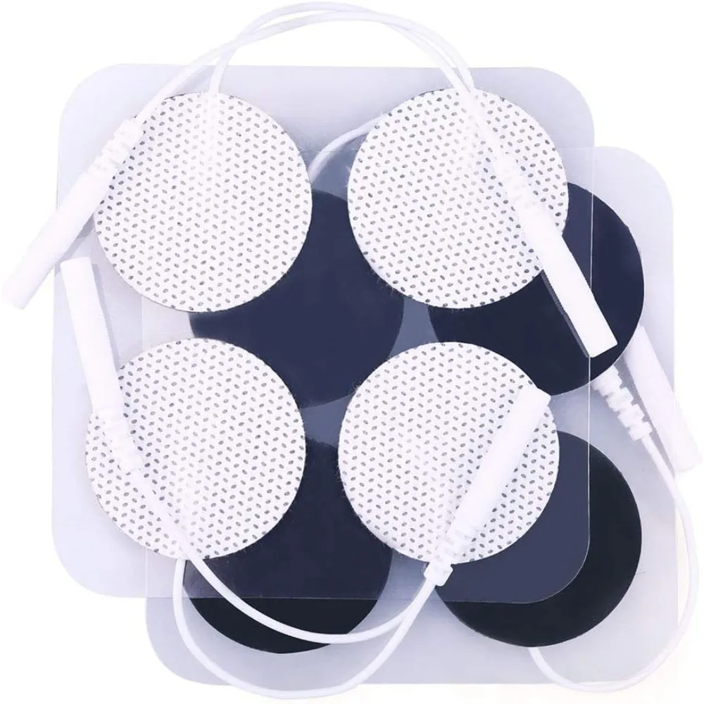 TENS Unit Electrode Pads, 40PCS Round Electrodes Pads, 2" Reusable TENS Pads for EMS Muscle Stimulator, with 2.0 mm Pigtail Conn
TENS Unit Electrode Pads, 40PCS Round Electrodes Pads, 2" Reusable TENS Pads for EMS Muscle Stimulator, with 2.0 mm Pigtail Conn