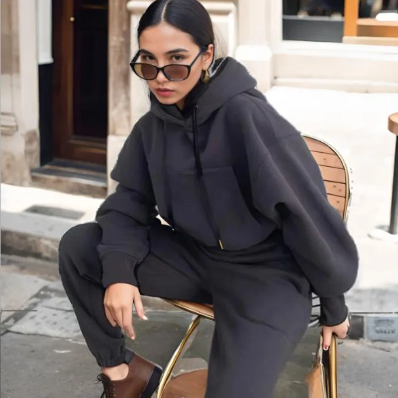 Long Tracksuit Hoodies Jogger Set 2024 Autumn Sweatshirts Pants Suit 2 Piece Fleece Women Sportswear Casual Female Clothing
Long Tracksuit Hoodies Jogger Set 2024 Autumn Sweatshirts Pants Suit 2 Piece Fleece Women Sportswear Casual Female Clothing