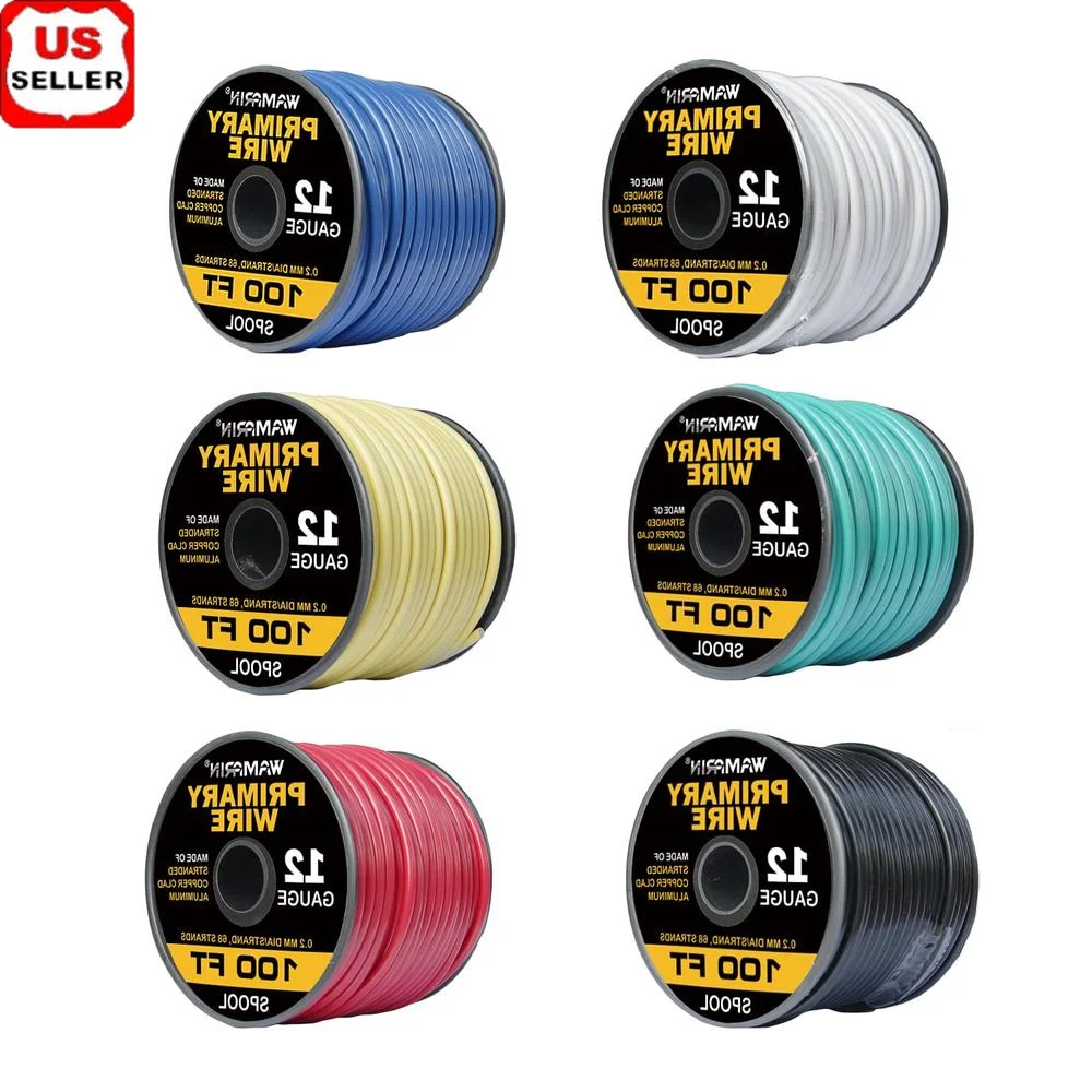 12 Gauge Wire Combo 600ft Copper Clad Aluminium Heavy Duty Insulated Wire Durable PVC Jacket Ideal Auto Home Projects
12 Gauge Wire Combo 600ft Copper Clad Aluminium Heavy Duty Insulated Wire Durable PVC Jacket Ideal Auto Home Projects