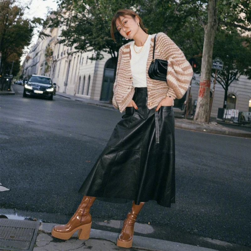 High Waist A-Line Skirt Casual Color Women's Skirts Australian Design Blogger Favorite Autumn Winter Faion
High Waist A-Line Skirt Casual Color Women's Skirts Australian Design Blogger Favorite Autumn Winter Faion