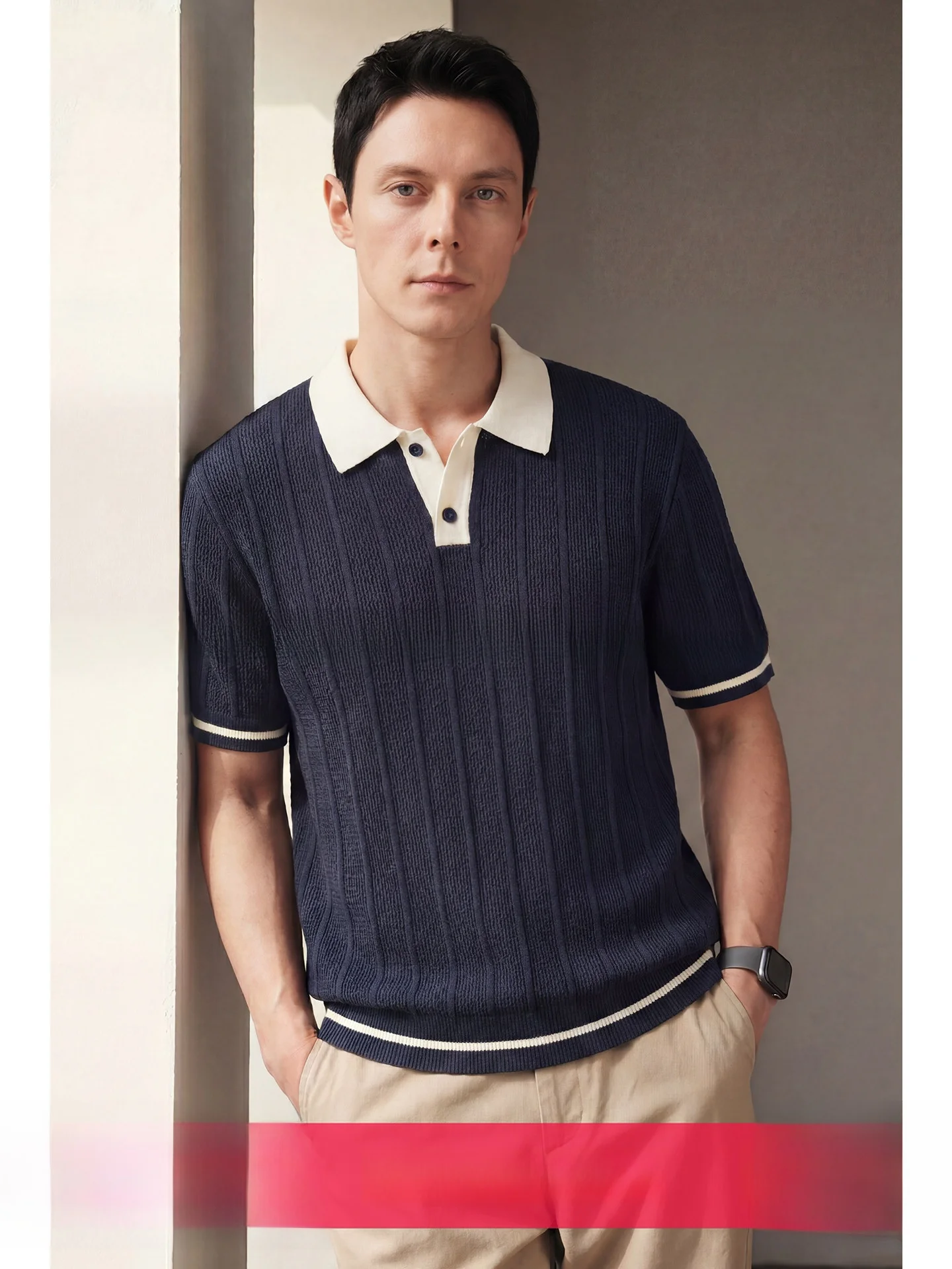 Uader Men's Knitted Shirt Summer Casual Short Sleeve Stripe Pattern Breathable Moisture Wicking Standard Fit Fashion Urban
Uader Men's Knitted Shirt Summer Casual Short Sleeve Stripe Pattern Breathable Moisture Wicking Standard Fit Fashion Urban