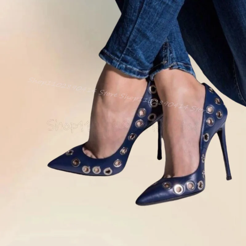 Circle Design Navy Blue Pointed Toe Shallow Pumps Slip On Women Shoes Thin High Heels Fashion Banquet 2026 Zapatos Para Mujere
Circle Design Navy Blue Pointed Toe Shallow Pumps Slip On Women Shoes Thin High Heels Fashion Banquet 2026 Zapatos Para Mujere
