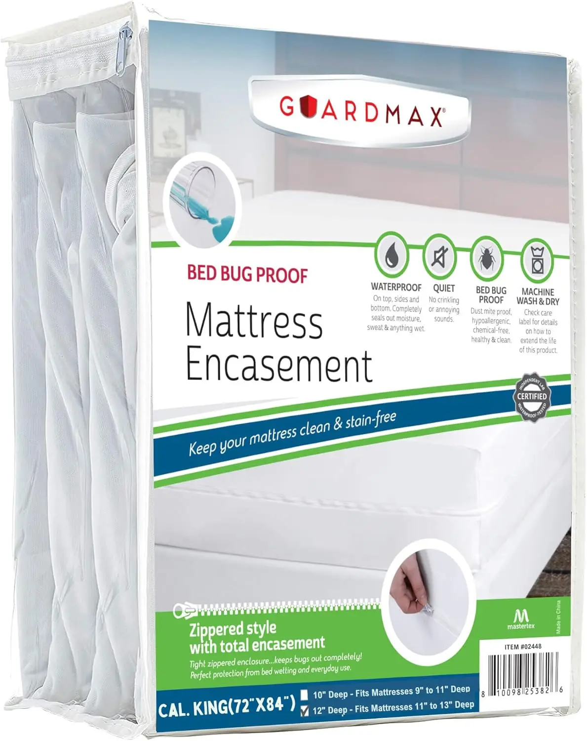 Zippered Mattr Encasement - California King Size - 100% Waterproof Mattr Protector - Bed Bug Mattr Cover Protects Against Bed
Zippered Mattr Encasement - California King Size - 100% Waterproof Mattr Protector - Bed Bug Mattr Cover Protects Against Bed
