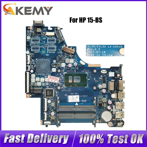 For Dell Pavilion 15-BS Mainboard LA-E801P 924756-601 SR342 i5-7200U 216-0867071 2G Laptop Motherboard Full Tested 250 G6