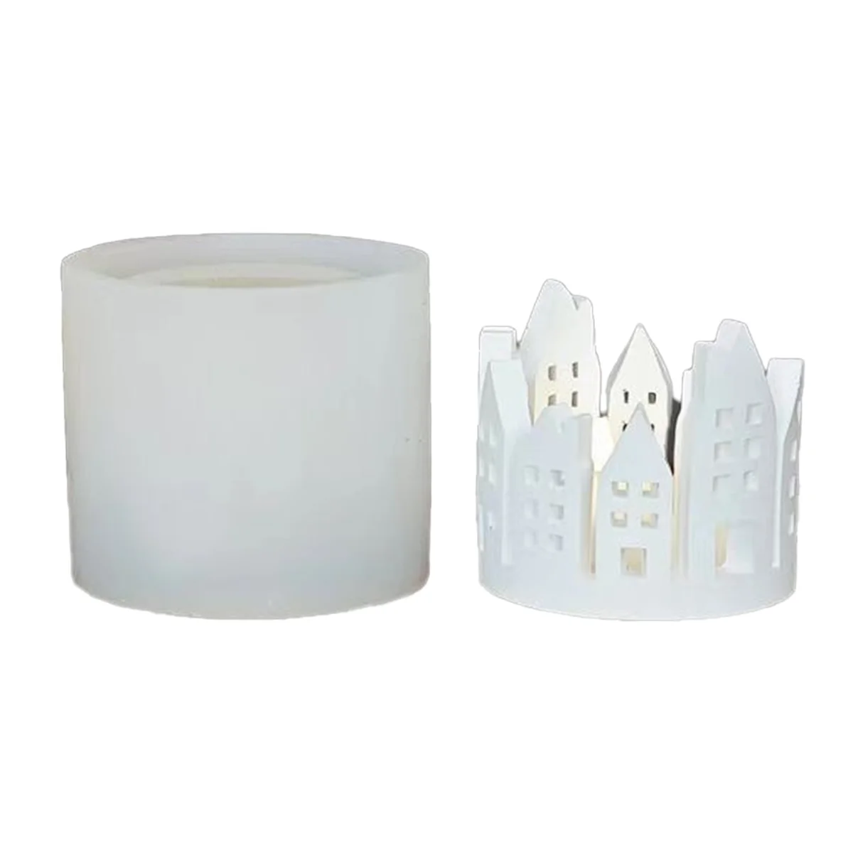 Get! DIY Hollow House Candle Holder Silicone Mold Candle Holder Castle House Plaster Candle Lamp Atmosphere Decoration Mold A
Get! DIY Hollow House Candle Holder Silicone Mold Candle Holder Castle House Plaster Candle Lamp Atmosphere Decoration Mold A