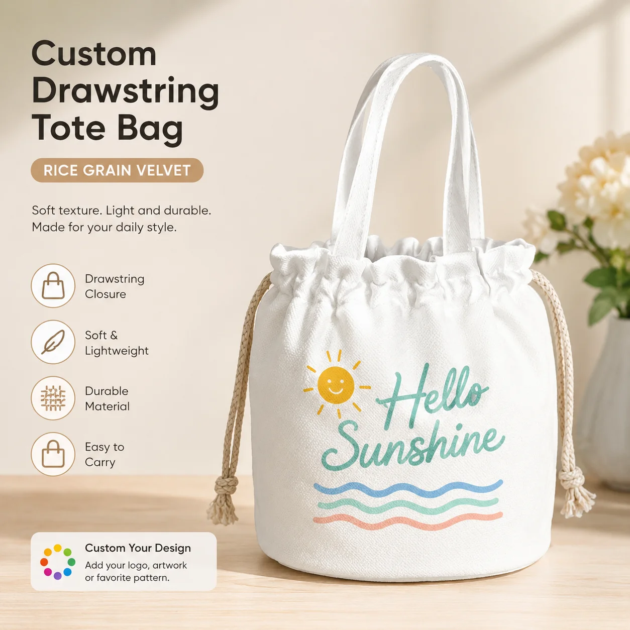 Personalized Picture Handbag Custom Drawstring Bucket Bag Unique Birthday Gift for Her Best Friend
Personalized Picture Handbag Custom Drawstring Bucket Bag Unique Birthday Gift for Her Best Friend