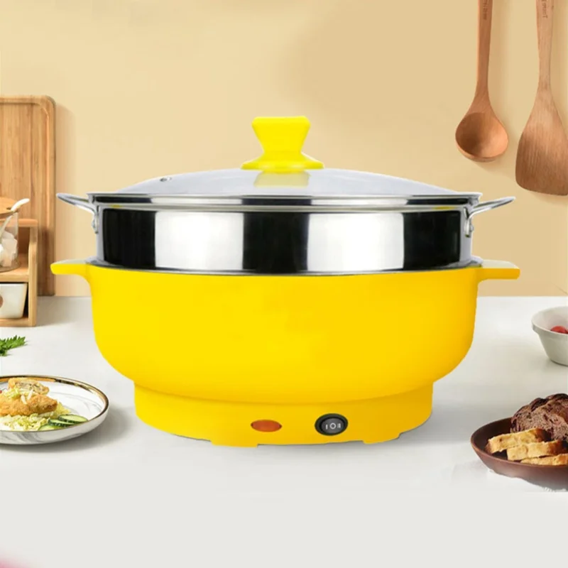 Electric Cooker With Steaming Pot 1000W Stainless Steel Large Capacity Multifunctional Shabu Shabu Pot
Electric Cooker With Steaming Pot 1000W Stainless Steel Large Capacity Multifunctional Shabu Shabu Pot