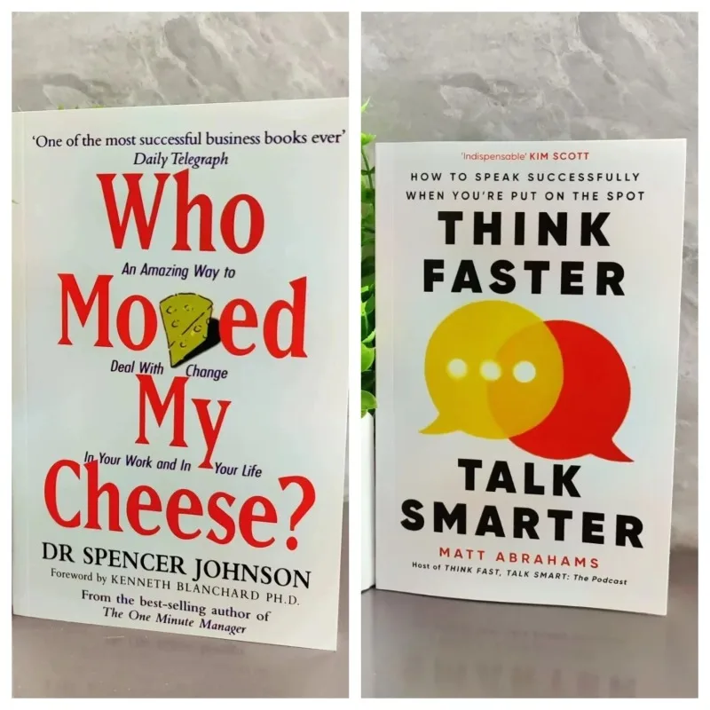 Bview Art 2 Books:Who Moved My Cheese By Spencer Johnson and Think Faster Talk Smarter By Matt Abrahams
Bview Art 2 Books:Who Moved My Cheese By Spencer Johnson and Think Faster Talk Smarter By Matt Abrahams