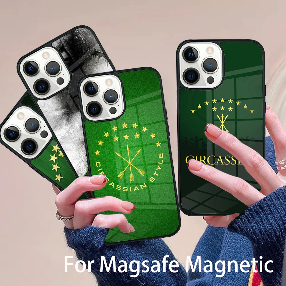 Adygea Circassian Flag Phone Case Magesafe Magnetic Wireless Charge Cover For IPhone 16 11 12 13 14 15 Pro Max Plus Mini
Adygea Circassian Flag Phone Case Magesafe Magnetic Wireless Charge Cover For IPhone 16 11 12 13 14 15 Pro Max Plus Mini
