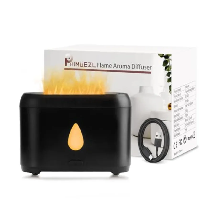 Flame Diffuser for ential Oils, 200ml Ultrasonic Aroma Diffusers with Cool Mist, Aromatherapy Diffuser with Auto-Off Protection
Flame Diffuser for ential Oils, 200ml Ultrasonic Aroma Diffusers with Cool Mist, Aromatherapy Diffuser with Auto-Off Protection