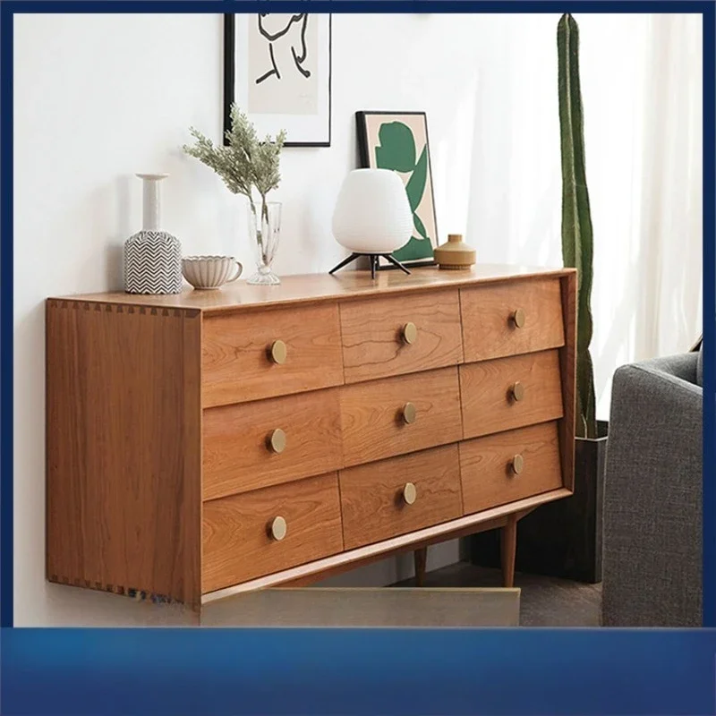 Nine chest cabinet Nordic solid wood chest cabinet, bedroom storage cabinet, living room cherry wood storage side cabinet
Nine chest cabinet Nordic solid wood chest cabinet, bedroom storage cabinet, living room cherry wood storage side cabinet